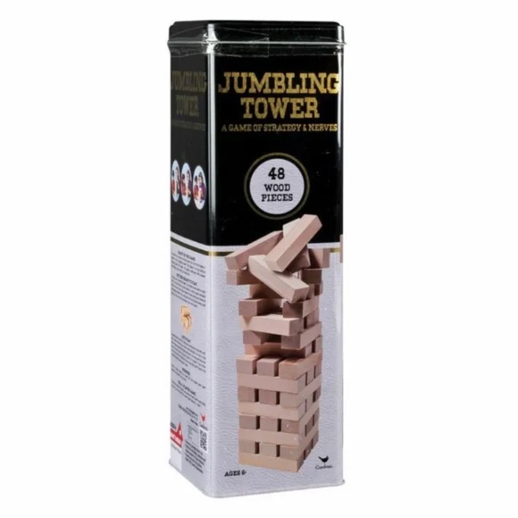 Jumbling Tower Game in Nice Tin Container - 48 pieces - Picture 1 of 1